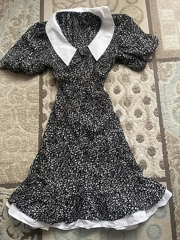 second hand: Повседневное платье, Вискоза, S — 1