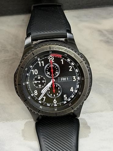 samsung galaxy watch 4 classic: Умные часы Samsung Gear S3 Frontier (темно-серые) - Вращающийся — 2