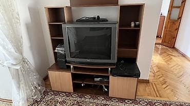 Үй жана бакча: ТВ-тумба/стенка под телевизор с открытыми полками - Компактная — 1