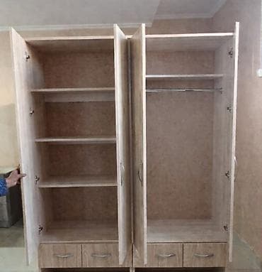 секретер с полкой: Шкаф для одежды, Новый, Прямой, ЛДСП — 4