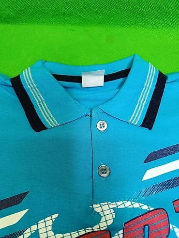рубашка s: Футболка с воротником на мальчиков 6-8 лет в ассортименте👕 — 4