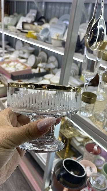 кухин: Кристальные креманки/бокалы для десертов и коктейлей - Материал — 2