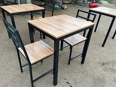кухиный стол стул: Кухонный стол и стул, Новый, Платная доставка, Самовывоз, цвет - Черный — 3