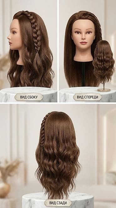 Учебная голова-манекен . Есть ещё 2 искусственных волос.+Договорное