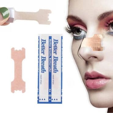 пластырь: Пластырь от зрапа. Назальные полоски Better Breath против храпа (66 мм — 3