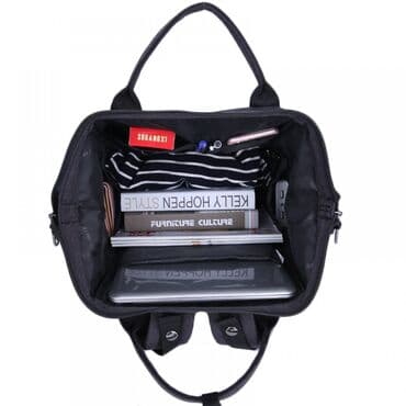 сумки новые: Рюкзак-сумка Tigernu T-B3184А 14 д Чёрный-Бордо Арт.3391 черный — 4