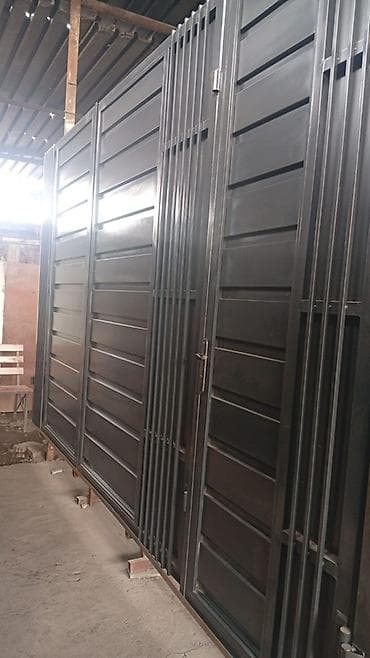 Распашные ворота: Металлические ворота и калитки из профиля - Материал: стальной каркас — 4