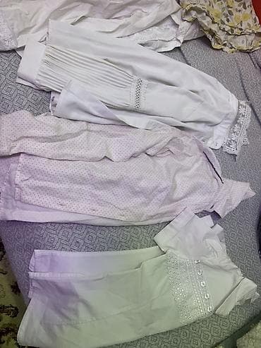 кыргызская национальная одежда: Балдар топиги, көйнөк, түсү - Ак — 8