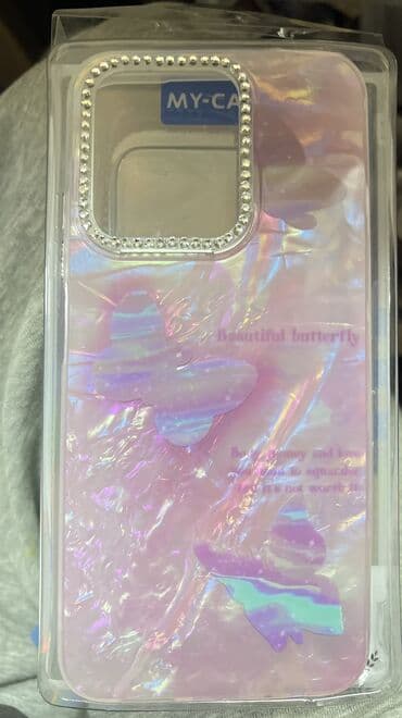 фон: Иридисцентные чехлы для смартфона с крупным блоком камеры и окантовкой — 7