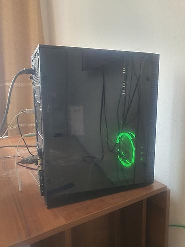 cyber: Компьютер, ядер - 8, ОЗУ 16 ГБ, Игровой, Б/у, Intel Xeon, AMD Radeon RX 580, SSD — 1