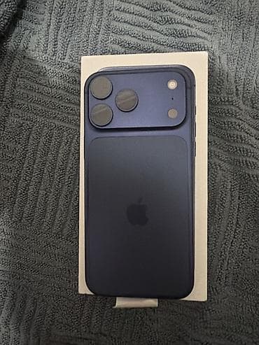 IPhone 17 Pro Max, 256 ГБ, Синий, Коробка, 100 %