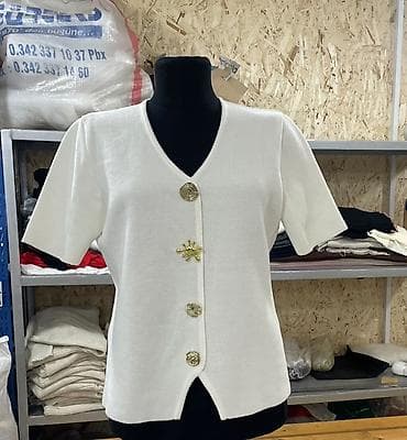 летний кардиган: Кофта, На пуговицах, Стандарт — 4