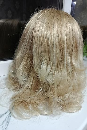 Сулуулук жана ден соолук: Светлый парик с челкой - Цвет: блонд (натуральный светлый оттенок — 1