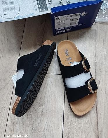 обувь 38 39: Босоножки, 40, Birkenstock, Новый, цвет - Черный, Самовывоз — 4