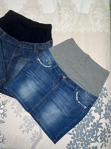 xl: Продаю джинсовые юбки для беременных Германия Резинка очень комфортная — 5