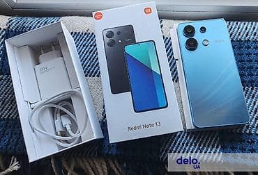 airpods pro 1: Redmi, Redmi Note 13, Б/у, 128 ГБ, цвет - Голубой, 2 SIM — 1