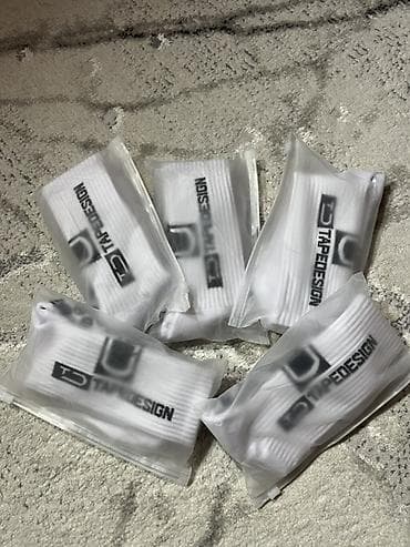 испанский: Грипп‑носки TAPE DESIGN, белые, в индивидуальных зип‑пакетах. - — 1