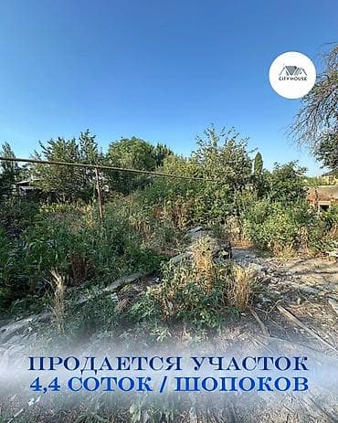участки токмок: 4 соток, Для строительства, Договор купли-продажи, Красная книга — 1