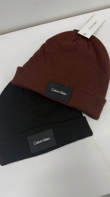 шапка тёплое: Шапки-бини брендов Calvin Klein, Hurley и Champion Мужские/женские 💯 — 1