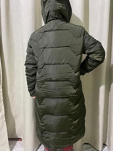 лининг куртки зимние: Пуховик, По колено, Китай, Ультралегкий, С капюшоном, Стеганый, L — 7