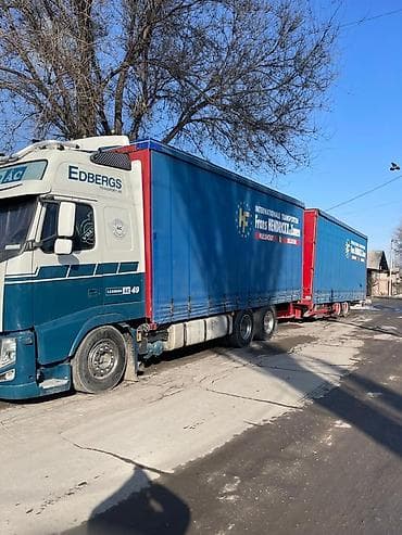 автовозный полуприцеп: Тягач, Volvo, Тентованный — 2