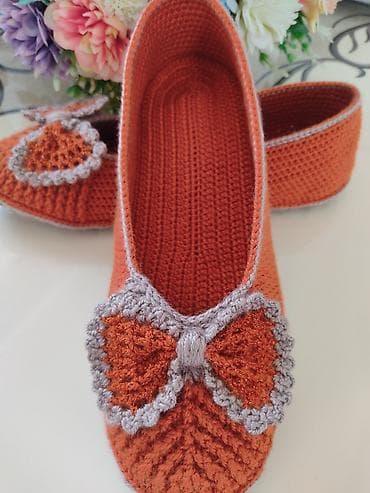 сланцы мужские: Домашние тапочки, 40, Новый, цвет - Оранжевый, Самовывоз — 2