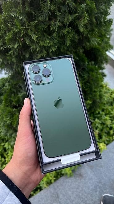 IPhone 13 Pro Max, Б/у, 128 ГБ, Alpine Green, Коробка, 79 %