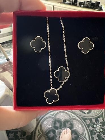 браслет серебряный мужской: Набор украшений, Б/у, Цвет металла: Белый, Парный набор — 1