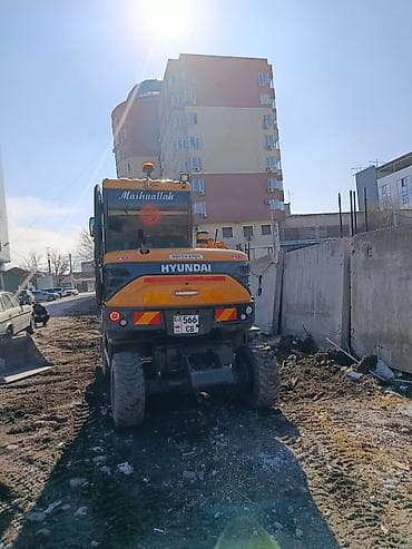 Экскаватор, Hyundai, Колесный