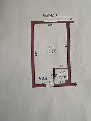 купить бытовку: 1 комната, 25 м², Малосемейка, 2 этаж, Косметический ремонт — 9