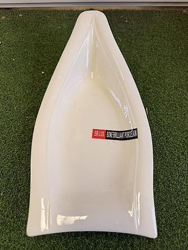 эмалированные посуды: Декоративная сервировочная тарелка ER LUX Bone Brilliant Porcelain - — 2