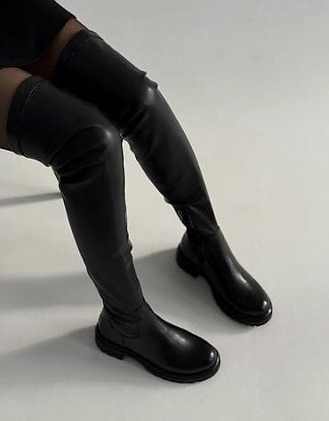 Свадебные платья и аксессуары: Женская обувь: ботфорты и лоферы, размер 39 1) Ботфорты демисезонные — 2