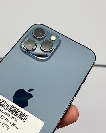 smart plus: IPhone 12 Pro Max, Б/у, 128 ГБ, Pacific Blue, Защитное стекло, Чехол, В рассрочку, 77 % — 5