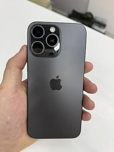 apple 8 plus: IPhone 15 Pro Max, Б/у, 256 ГБ, Black Titanium, Кабель, 87 % — 2