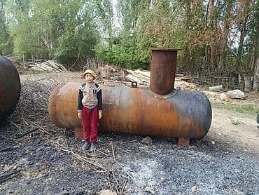 новые ковры: Металлическая бочка-печь (жаровня/коптильня) из толстостенной стальной — 3