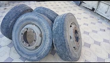 Шины и диски: Колеса в сборе 215 / 75 / R 17.5, Всесезонная, Б/у, Комплект, Грузовики/Автобусы, Железные — 2