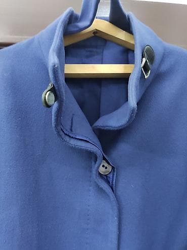 пальто белая: Пальто, Осень-весна, Букле, Короткая модель, Однобортная модель, M — 9