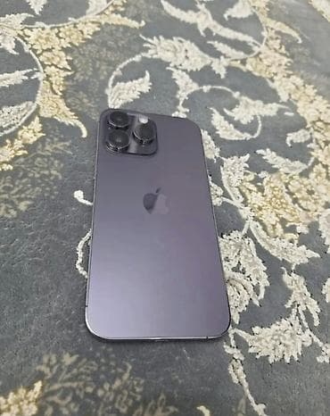 IPhone 14 Pro Max, Б/у, 256 ГБ, Deep Purple, Защитное стекло, Чехол, 86 %