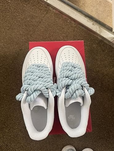 обувь drop: Мужские кроссовки, 40.5, 41, 41.5, Nike, Новый, цвет - Белый, Бесплатная доставка — 2