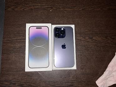 разбитый айфон: IPhone 14 Pro (Deep Purple) в комплекте с коробкой и документацией — 2
