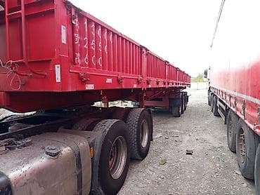 Полуприцеп бортово самосвал 13 метр гусак подушка ленивец at lalafo.kg Полуприцеп бортово самосвал 13 метр гусак подушка ленивец