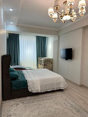 кок жар мкр: 2 комнаты, 82 м², Элитка, Дизайнерский ремонт — 5