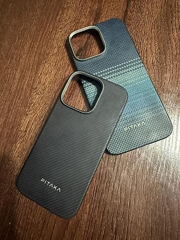 Продаю 2 оригинальных чехла PITAKA для Iphone 16 Pro (черный) и 16 Pro