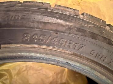 шины на форанер: Шины 245 / 45 / R 17, Зима, Б/у, Пара, Легковые, Китай — 3