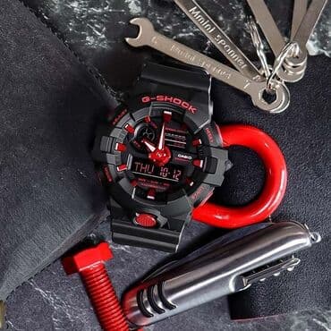 брендовые оригинальные часы: G-SHOCK Модель часов GA-700 Функции : секундомер, будильник, мировое — 3