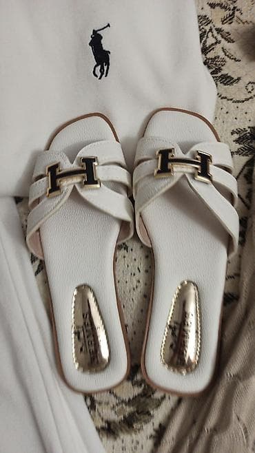 ортопедические босоножки: Женские шлёпанцы Hermes - Модели: классические с перемычкой в форме — 4