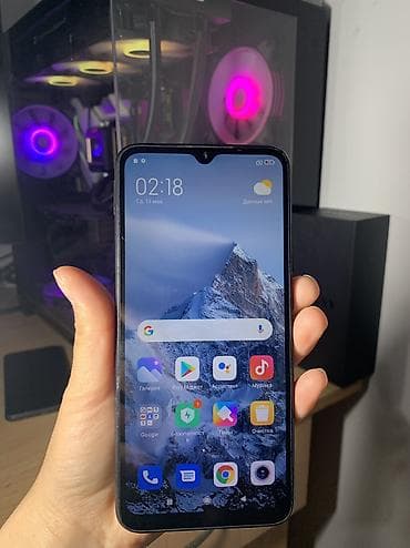 Redmi, Redmi 9A, Б/у, 32 ГБ, цвет - Черный, 2 SIM