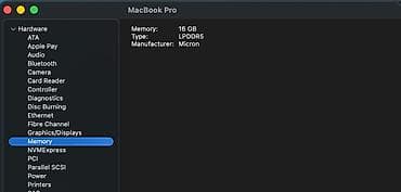 macbook pro m3: Apple M3, ОЗУ, RAM: 16 ГБ — 9
