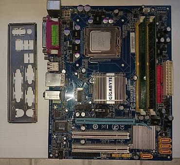 Материнская плата для ПК, Б/у, Gigabyte, LGA775, Micro-ATX