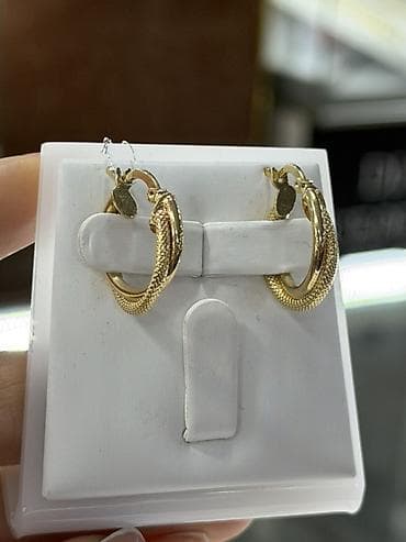 золотые серьги советские: Серьги, Проба 585, Циркон, Женские, Новый — 4